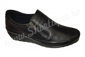 Pantofi dama ortopedici negri din piele naturala masuri 36-42