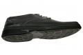 Pantofi lati usori din piele naturala negri cu siret si talpa EPA 39-46