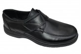 Pantofi lati din piele naturala negri cu arici si talpa EPA 39-46