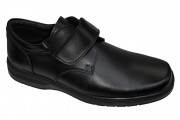 Pantofi lati usori din piele naturala negri cu arici si talpa EPA 39-46